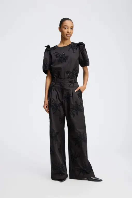 Munthe - Ryme Bluse - Sort - Billede 2