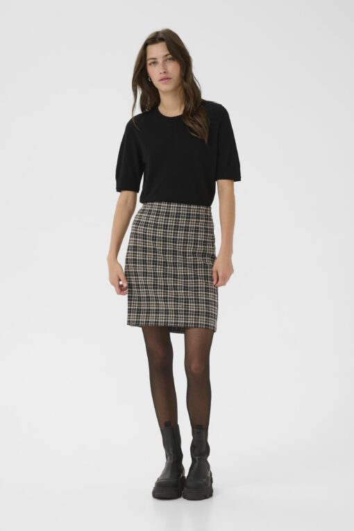 Part Two – CorinnePW Nederdel, Dark Navy Check - Billede 2