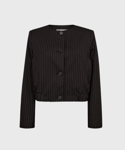 Co'Couture Fiacc Bomber Jacket – Mørkebrun quiltet jakke