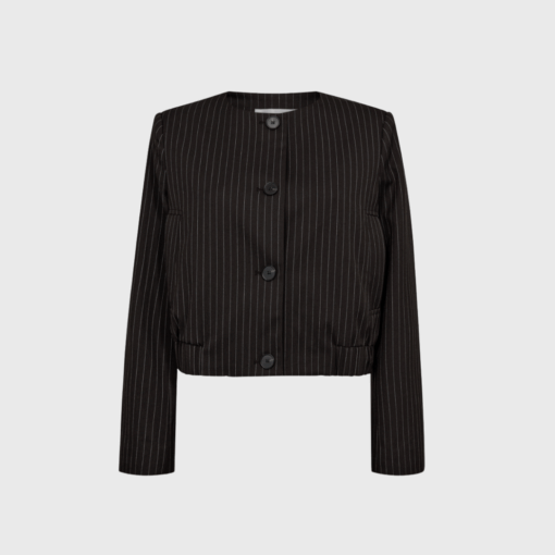Co'Couture Fiacc Bomber Jacket – Mørkebrun quiltet jakke