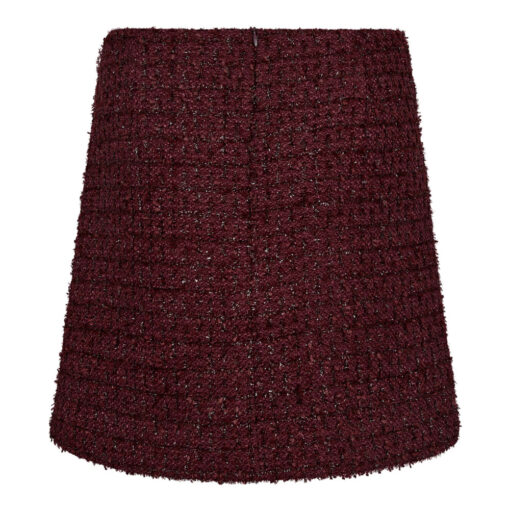 Co’couture - Peachcc Mini Skirt - Bordeaux  - Billede 3