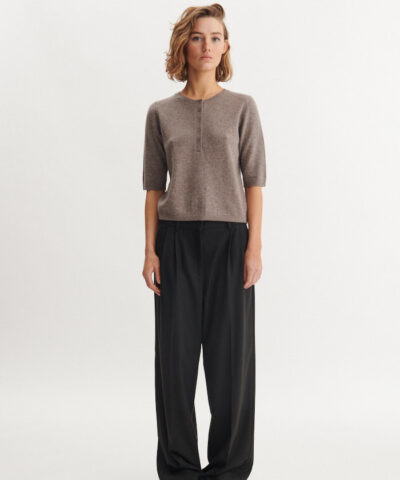 Alternative view of Basic Apparel – Selem Granddad Tee Sweater – Portobella