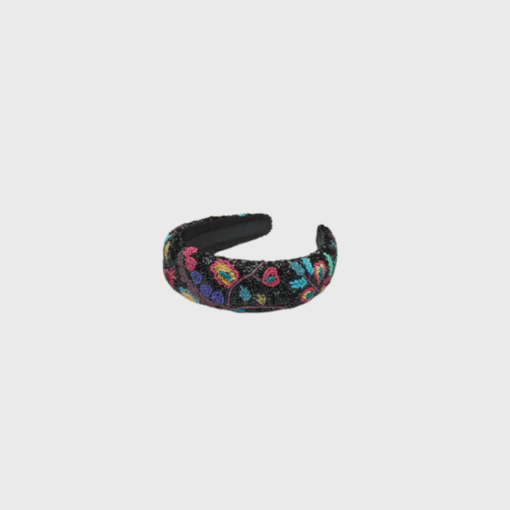 Beck Söndergaard - Fairygard Wide Beaded Hårbånd - Sort