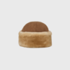 Doa Shearling Hat – Varm lammelæderhat | Emperador Brown