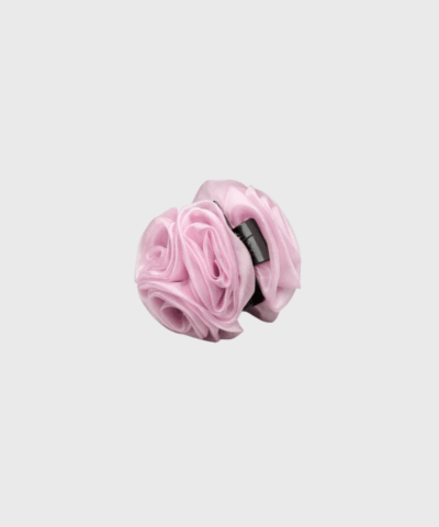 Organza Flower Hair Claw Pink – Elegant hårpynt fra BeckSöndergaard
