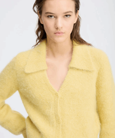 Alternative view of Munthe - Roxas Cardigan - Lemon