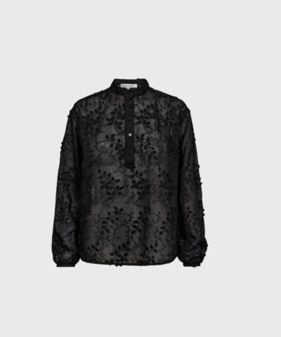 Co'Couture IsakCC Shirt – Sort skjorte med broderi