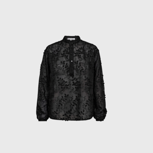 Co'Couture IsakCC Shirt – Sort skjorte med broderi