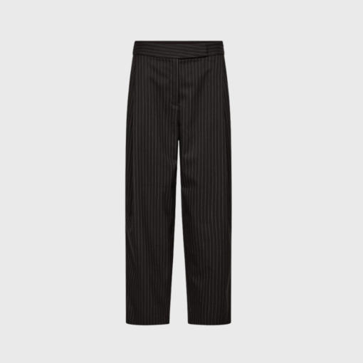 Co'Couture Fiacc Carrot Pant – Mørkebrun bukseklassiker