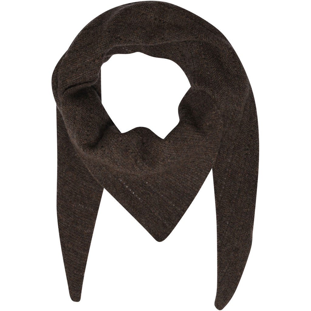 Frau – Doha Cashmere Scarf Large - Mørkebrun - Billede 2