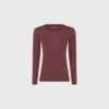 FRAU Lucca Cashmere Top – Red Mahogany | Merci-Give