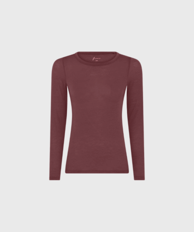 FRAU Lucca Cashmere Top – Red Mahogany | Merci-Give