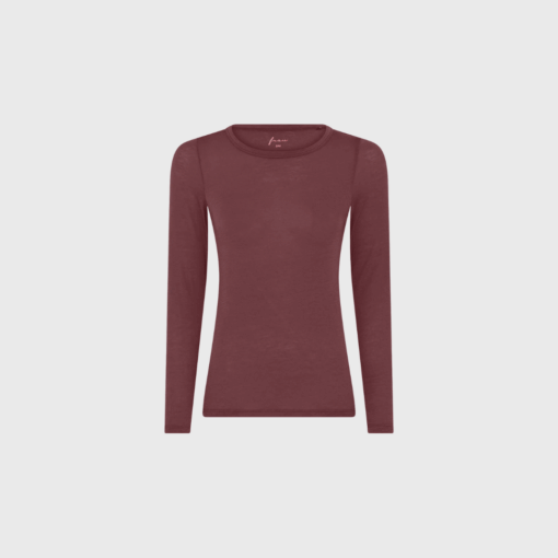 FRAU Lucca Cashmere Top – Red Mahogany | Merci-Give