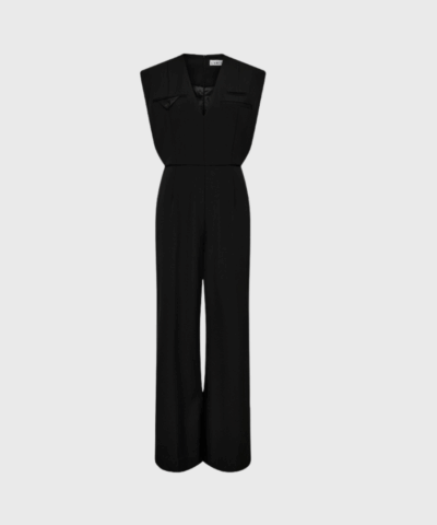 Haute L'Amitié Jazzy Jump Suit – Sort jumpsuit til hverdag og fest