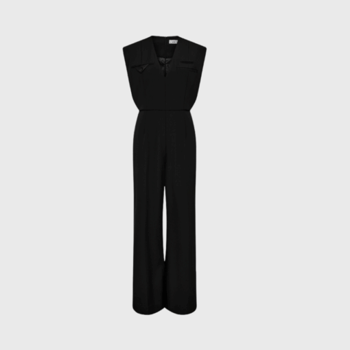 Haute L'Amitié Jazzy Jump Suit – Sort jumpsuit til hverdag og fest