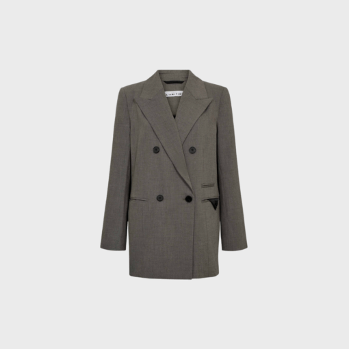 Nicole Low Triangle Blazer – Beige Melange | Haute L'Amitié | Merci