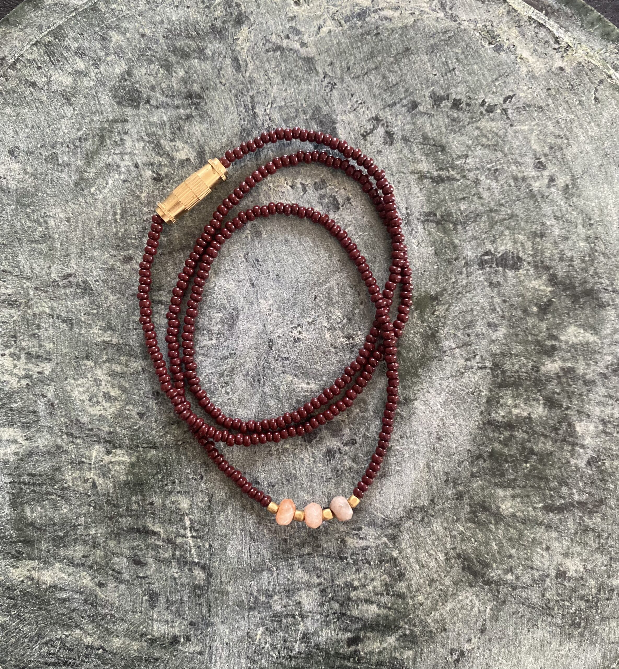 Annavii – Nuri Halskæde, Brun Carnelian