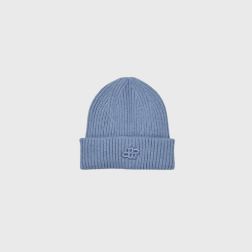 MUNTHE Likaner Hue Blue – Blød og bæredygtig vinterhue | Merci-Give