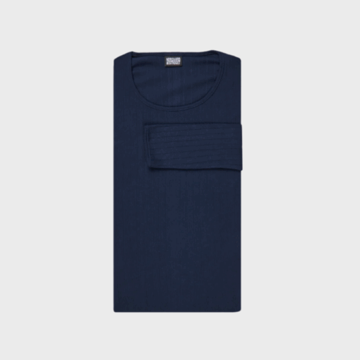 Langærmet T-shirt i marine fra Mads Nørgaard. Dansk design i 100% bomuld. Fri fragt over 499 DKK og levering på 1–3 hverdage.