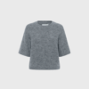 UresaPW PU – Strikket Pullover i Uld og Alpaka | Medium Grey Melange | Merci-Give
