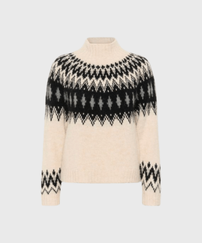 VenlaPW Pullover – Blød Uldstrik i Gråmelering | Part Two | Merci-Give