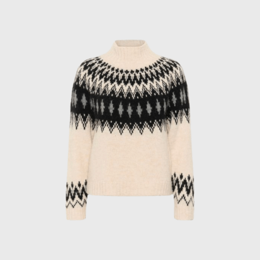 VenlaPW Pullover – Blød Uldstrik i Gråmelering | Part Two | Merci-Give