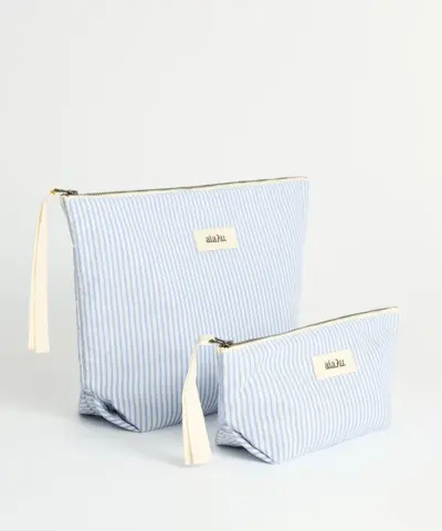 Alternative view of Aiayu – Pouch Petite Mini – Blå Strib