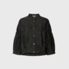 Clipped Jacquard Shirt Jacket – Pirate Black | Rabens Saloner
