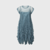 Frilly Tulle Dress – Dusty Blue | Rabens Saloner