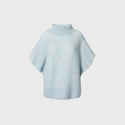 Superlight Knit Tunic Top – Ice Blue | Rabens Saloner