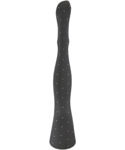 Alternative view of A MOÌ - Agnes Tights – Dark Grey w. Off White Dot 