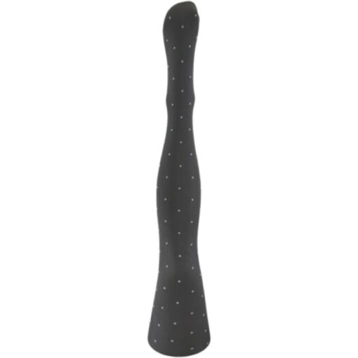 A MOÌ - Agnes Tights – Dark Grey w. Off White Dot  - Billede 2