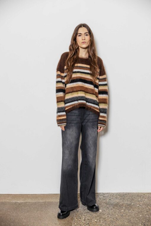 Project AJ117 – Bolette Knit Pullover – Multi - Billede 10