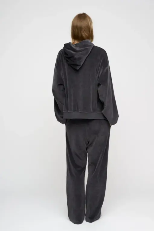 Moshi Moshi Mind – Cosmos Hoodie Velvet - Dark Grey - Billede 6