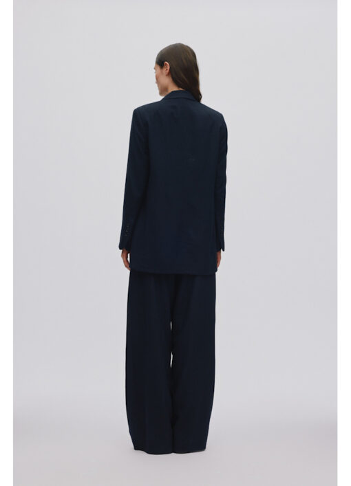 Rabens Saloner - Drapy Tailoring Relaxed Pants - Midnatsblå - Billede 4