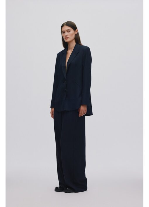 Rabens Saloner - Drapy Tailoring Relaxed Pants - Midnatsblå - Billede 2