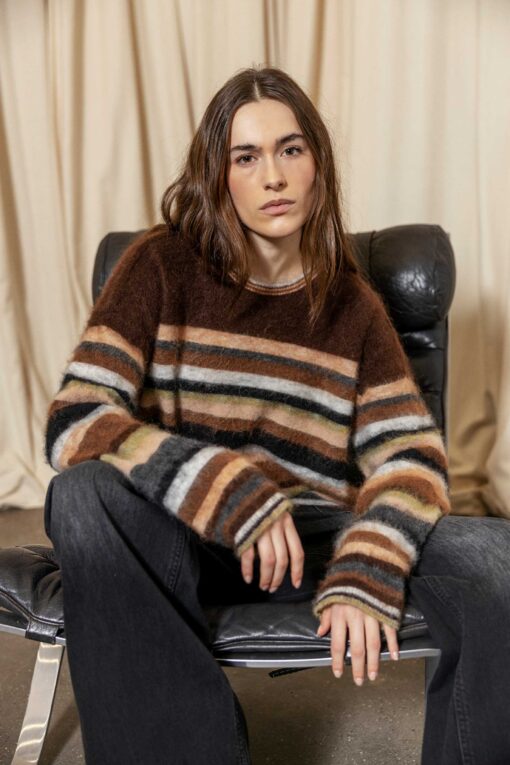 Project AJ117 – Bolette Knit Pullover – Multi - Billede 2