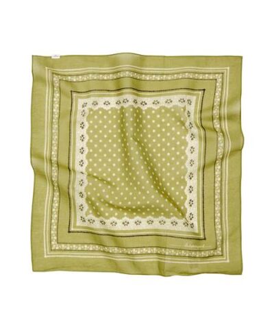 Alternative view of Beck Söndergaard – Lacia Cotta Scarf – Golden Cypress Green