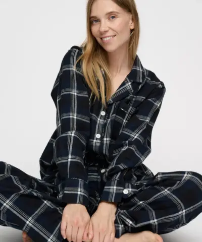 Alternative view of Moshi Moshi Mind – Juno Shirt Check - Dark Navy