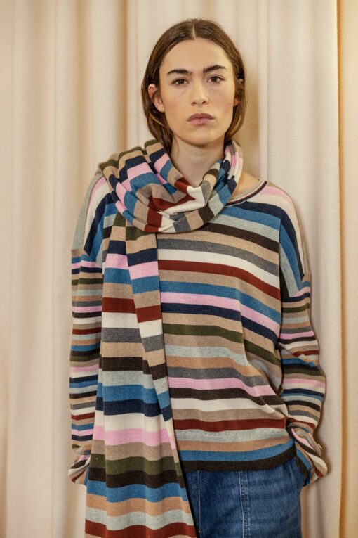 Project AJ117 – Safir Knit Pullover – Multi - Billede 3