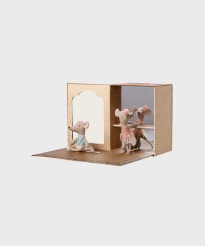 Maileg - Ballet mus i dansestudie, Lillesøster og lillebror