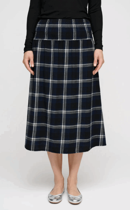 Moshi Moshi Mind - Maggie Skirt Check - Navy blue - Billede 3