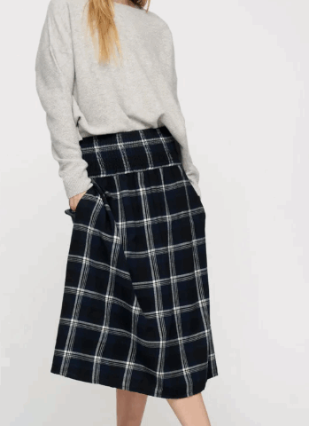 Alternative view of Moshi Moshi Mind - Maggie Skirt Check - Navy blue