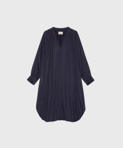 Moshi Moshi Mind Above Dress Silky – Dark Navy | Merci-Give