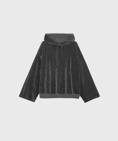 Moshi Moshi Mind Cosmos Hoodie Velvet – Dark Grey | Merci-Give