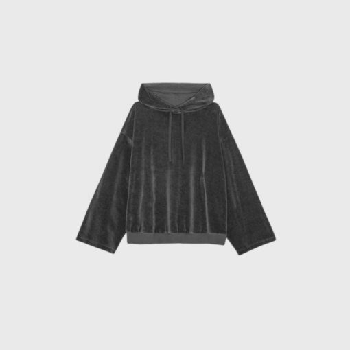 Moshi Moshi Mind Cosmos Hoodie Velvet – Dark Grey | Merci-Give