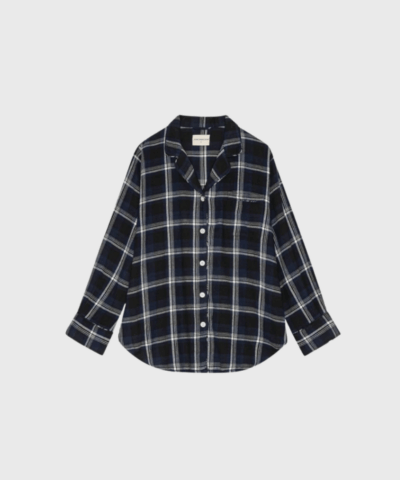 Moshi Moshi Mind Juno Shirt – Check Dark Navy | Merci-Give