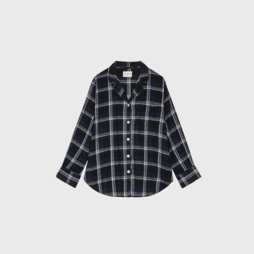 Moshi Moshi Mind Juno Shirt – Check Dark Navy | Merci-Give