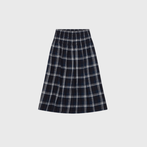 Moshi Moshi Mind Maggie Skirt – Dark Navy Check | Merci-Give