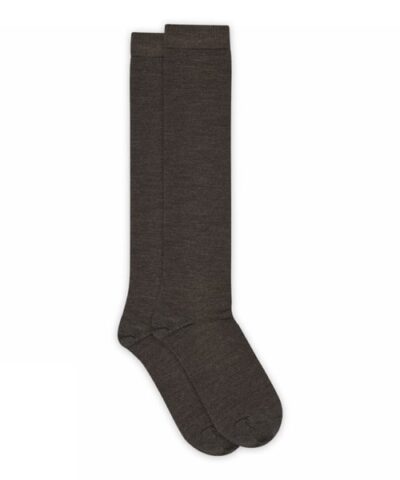 Alternative view of MP Denmark - Wool/cotton Knee Strømper - Mørke Brun